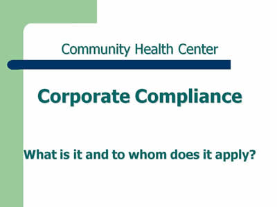 Corporate Compliance