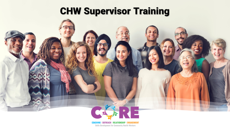 CHW Supervisor Training
